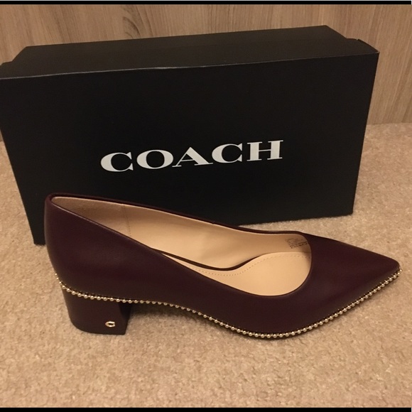 Coach Wine Willa Pumps Sz 7fg46 